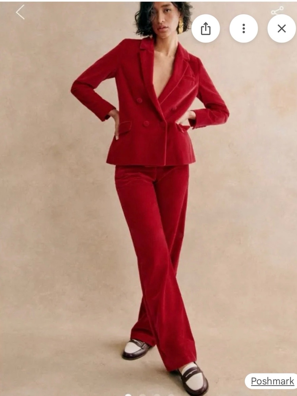 Sezane Pantalon Ferdinand Vert Menthe NWT